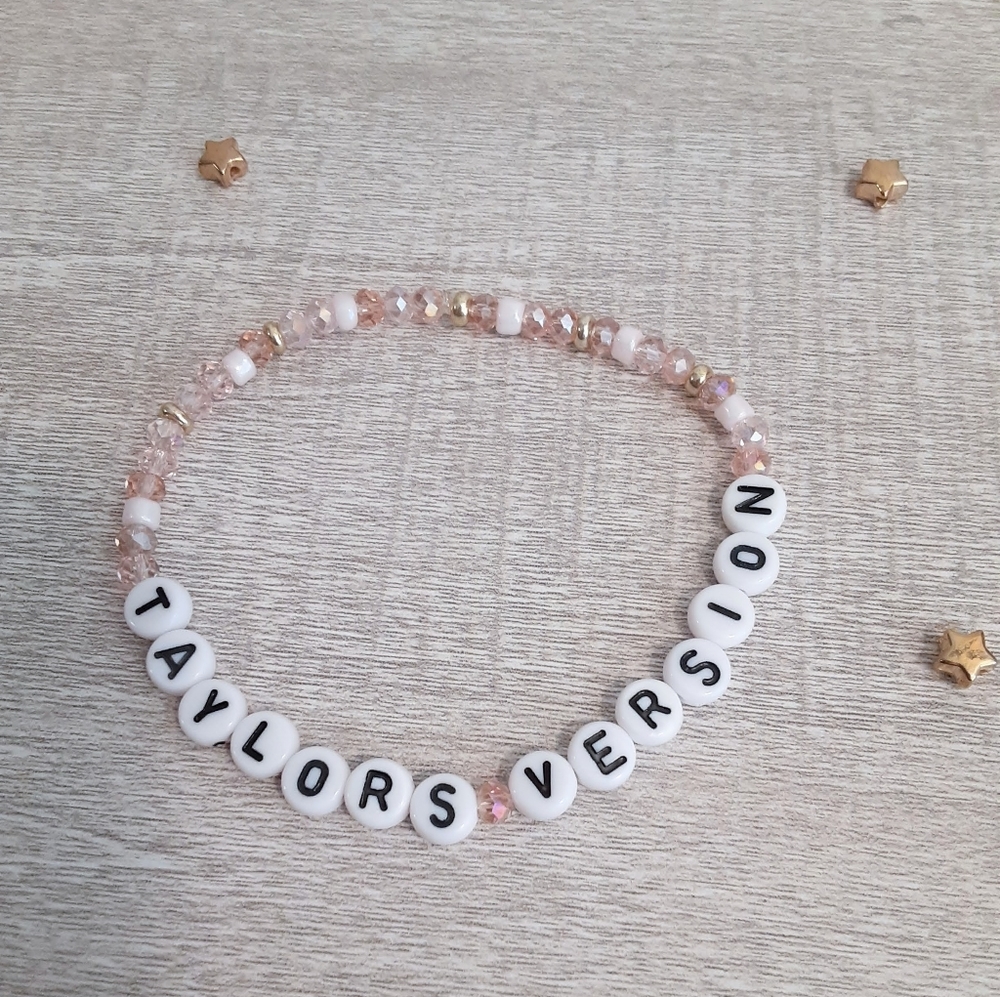 "Taylor's Version" Handmade Pink Friendship Bracelet
